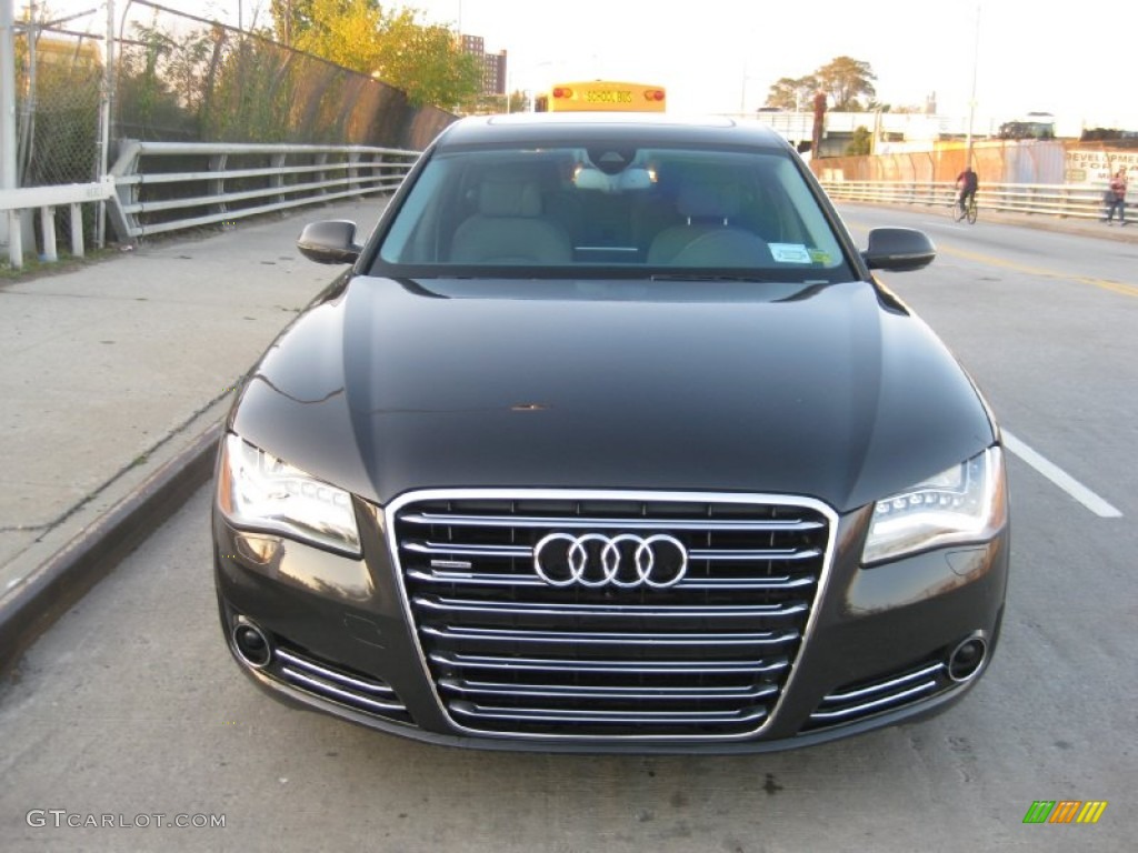 2011 A8 L 4.2 FSI quattro - Night Blue Pearl Effect / Titanium Grey photo #3