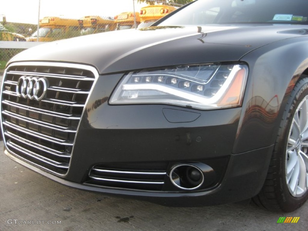 2011 A8 L 4.2 FSI quattro - Night Blue Pearl Effect / Titanium Grey photo #6