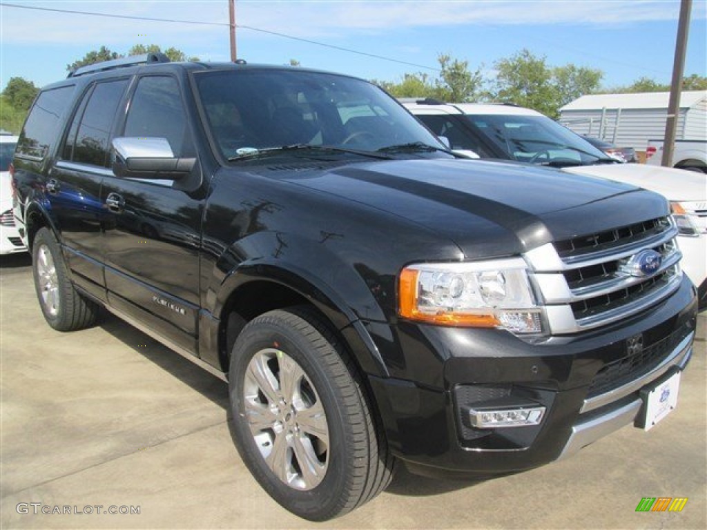 2015 Expedition Platinum - Tuxedo Black Metallic / Platinum Brunello photo #1