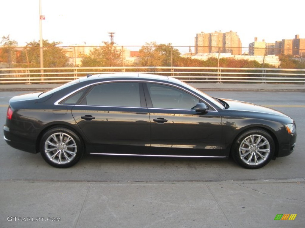2011 A8 L 4.2 FSI quattro - Night Blue Pearl Effect / Titanium Grey photo #17