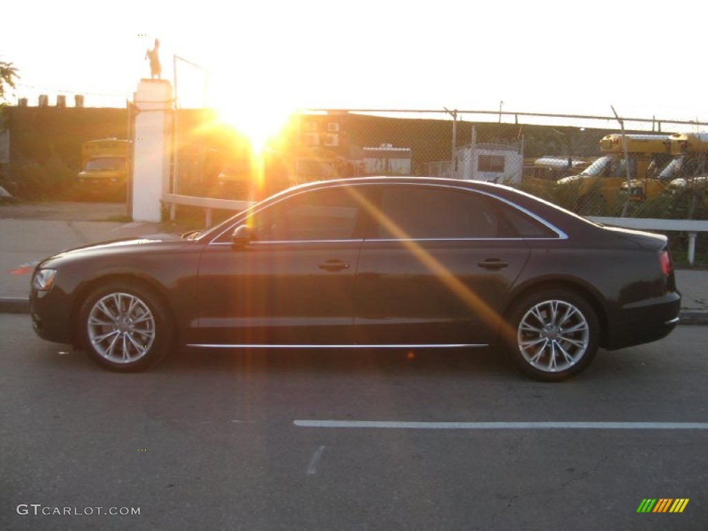 2011 A8 L 4.2 FSI quattro - Night Blue Pearl Effect / Titanium Grey photo #18