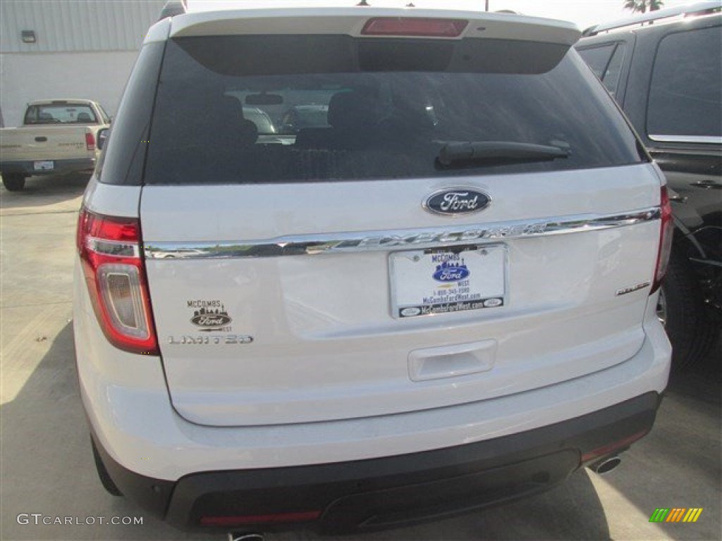 2015 Explorer Limited - White Platinum / Charcoal Black photo #4