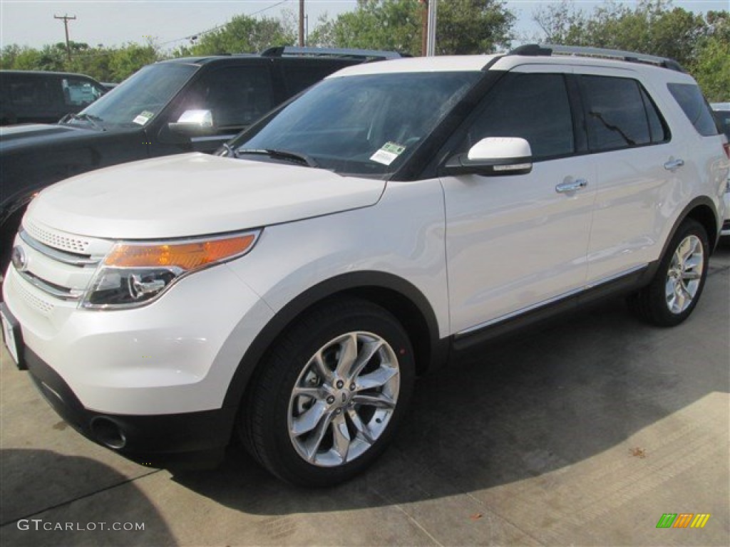 2015 Explorer Limited - White Platinum / Charcoal Black photo #6