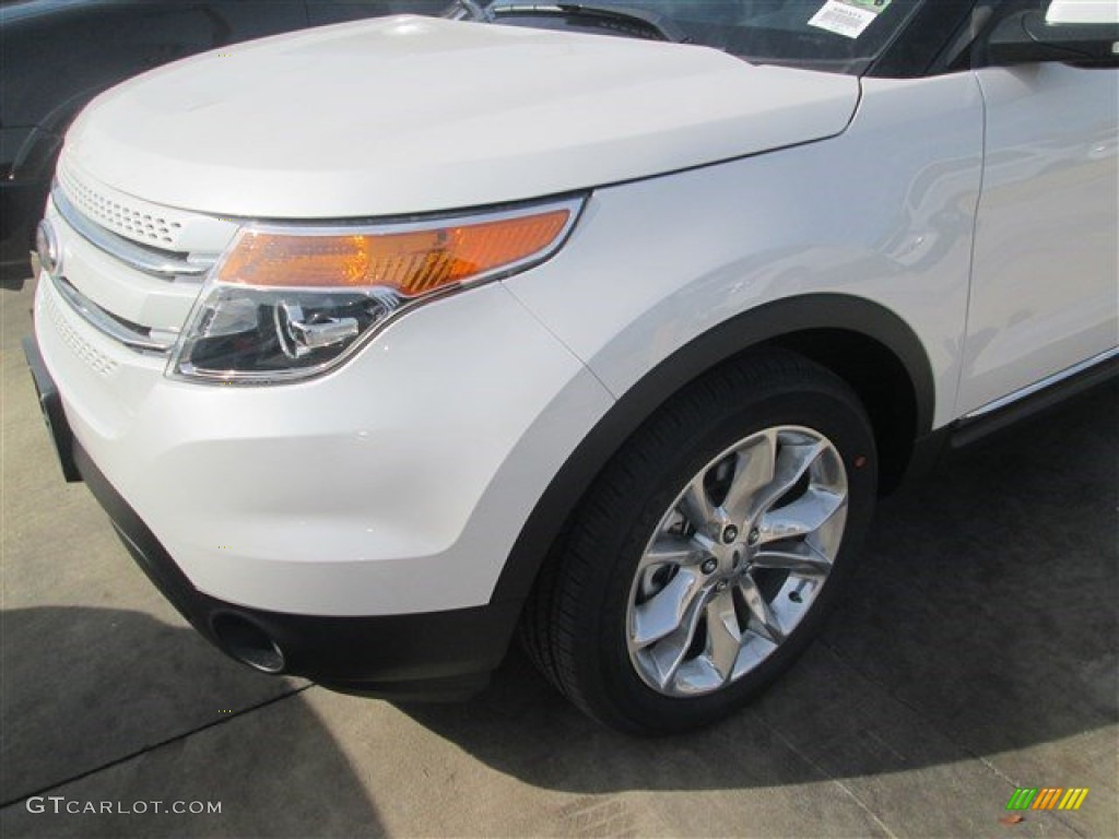 2015 Explorer Limited - White Platinum / Charcoal Black photo #7