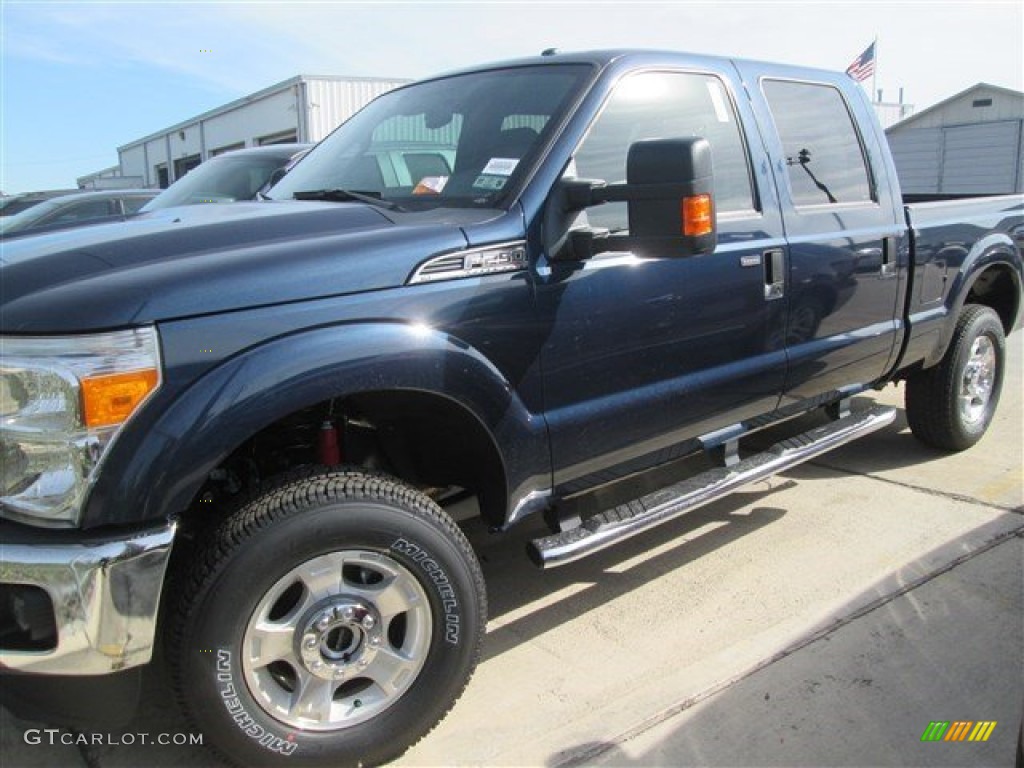 2015 F250 Super Duty XLT Crew Cab 4x4 - Blue Jeans / Steel photo #1