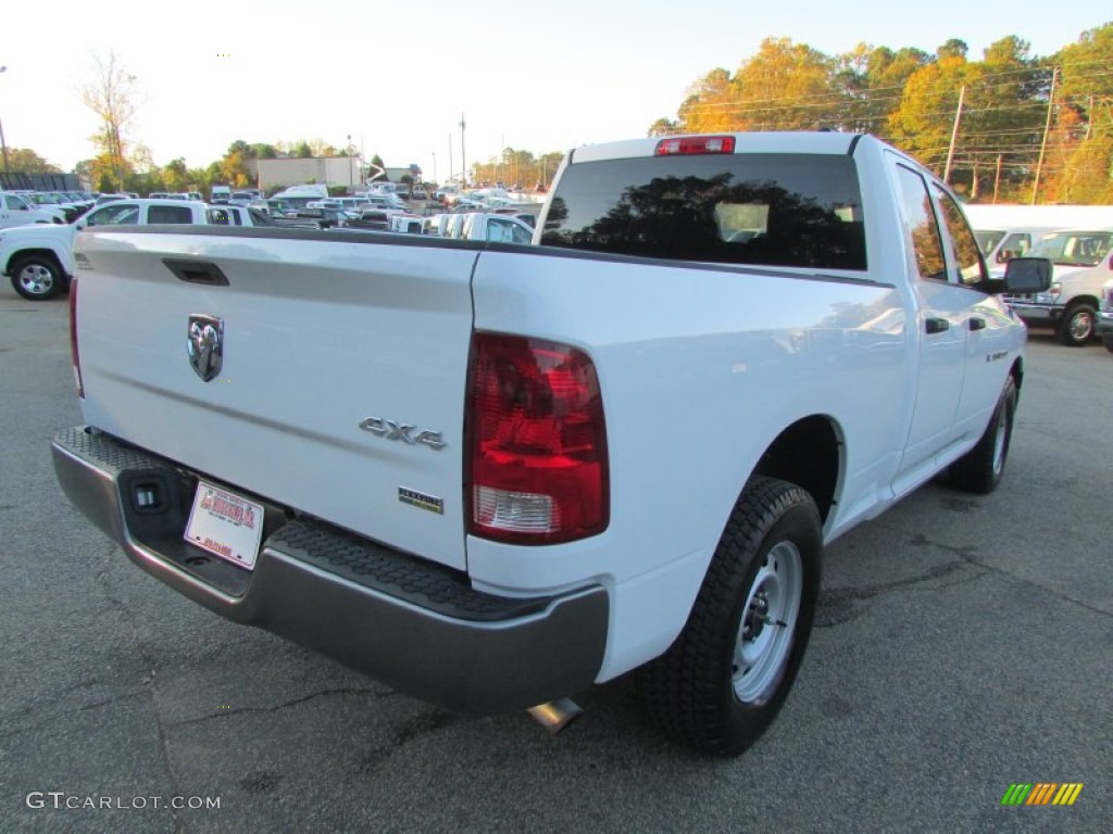 2011 Ram 1500 SLT Quad Cab 4x4 - Bright White / Dark Slate Gray/Medium Graystone photo #6