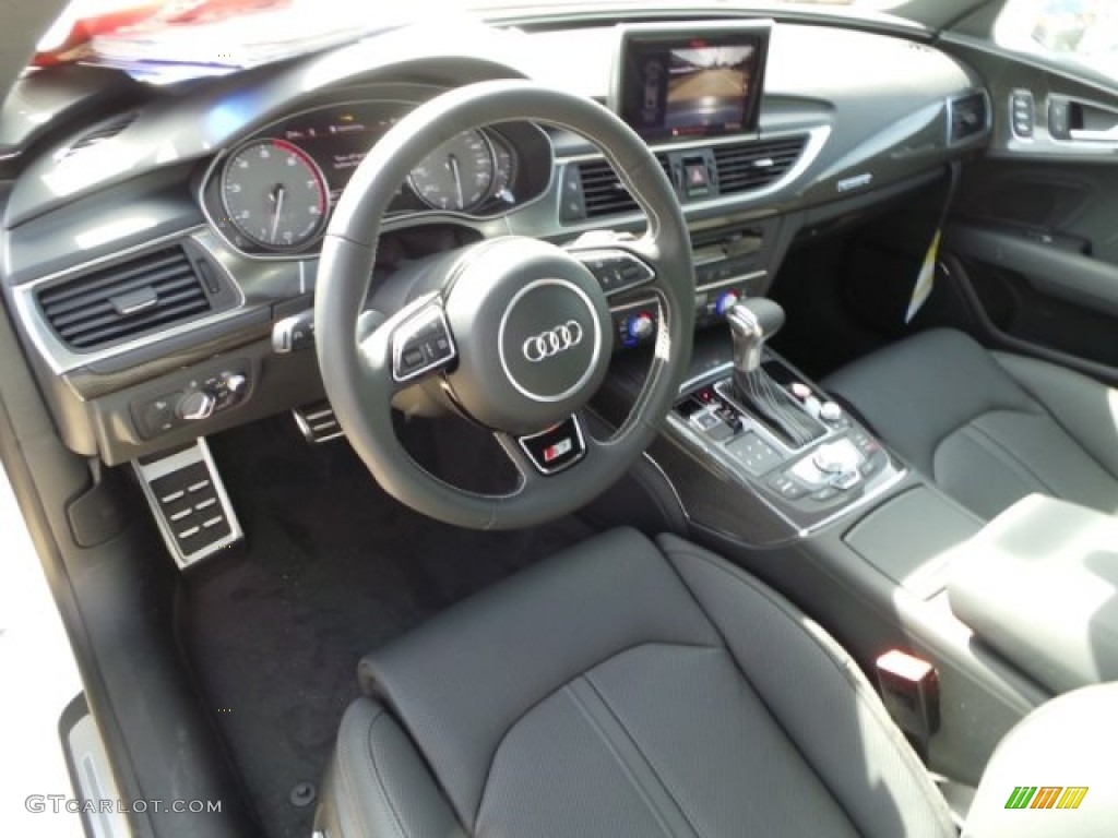 Black Perforated Valcona Interior 2015 Audi S7 4.0 TFSI quattro Photo #99054027