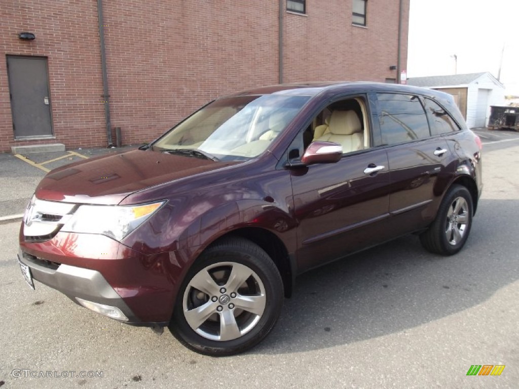 2009 MDX  - Dark Cherry Pearl / Taupe photo #1