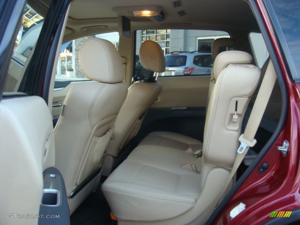 2010 Tribeca 3.6R Limited - Ruby Red Pearl / Desert Beige photo #12