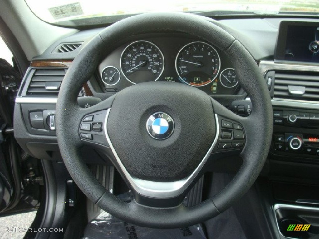 2014 3 Series 328i xDrive Sedan - Black Sapphire Metallic / Black photo #12