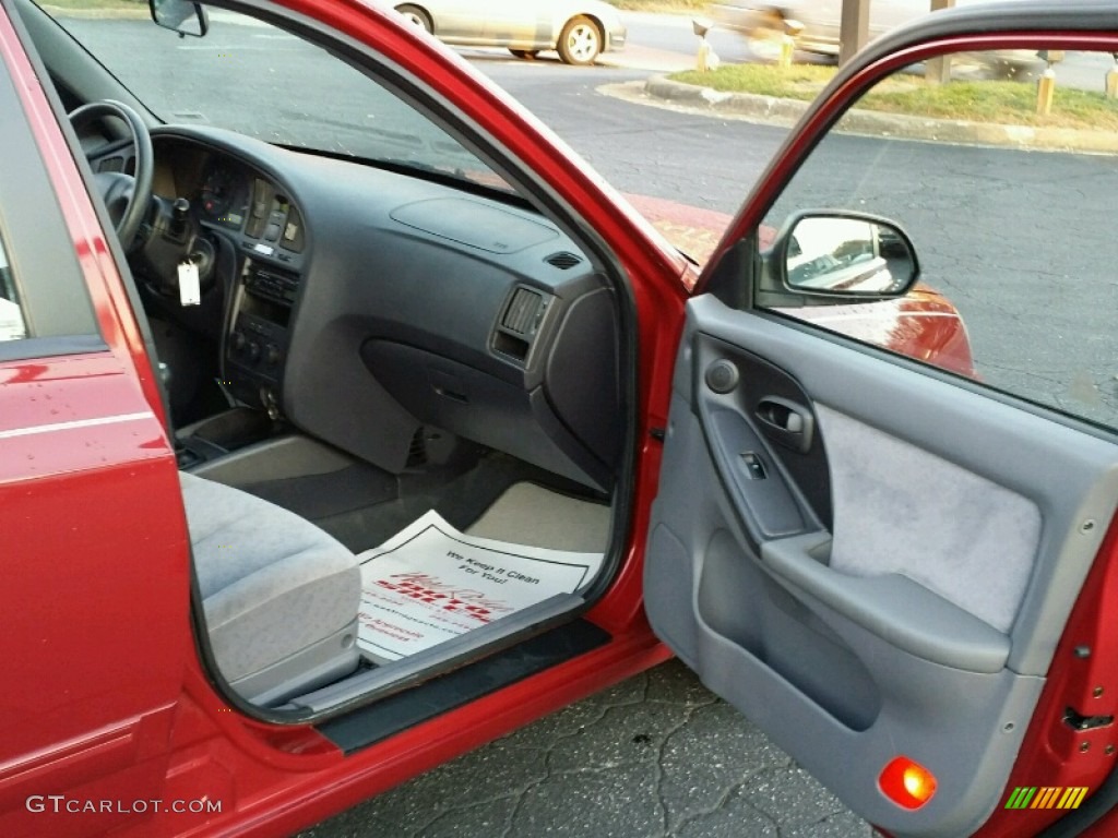 2006 Elantra GLS Sedan - Electric Red / Gray photo #9