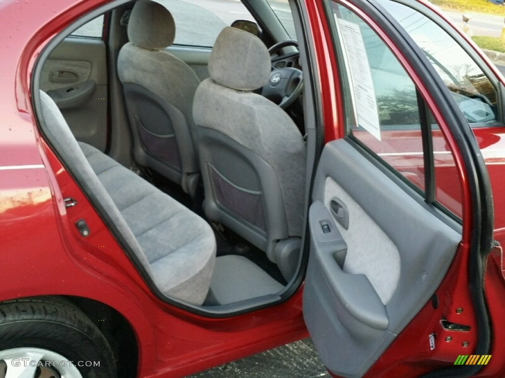 2006 Elantra GLS Sedan - Electric Red / Gray photo #10