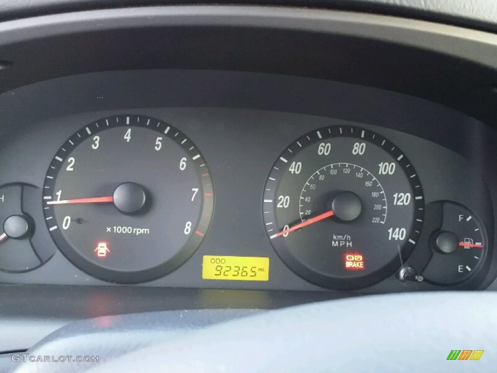 2006 Elantra GLS Sedan - Electric Red / Gray photo #16
