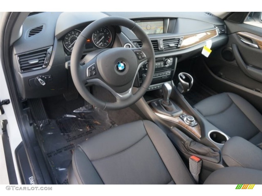 Black Interior 2015 BMW X1 xDrive35i Photo #99061353