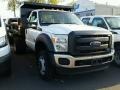 Oxford White - F550 Super Duty XL Regular Cab 4x4 Dump Truck Photo No. 3