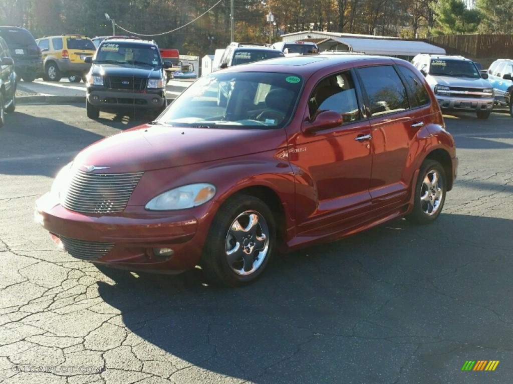 2001 PT Cruiser Limited - Inferno Red Pearl / Taupe/Pearl Beige photo #2