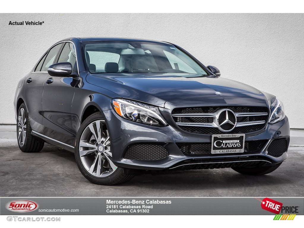 2015 C 300 4Matic - Steel Grey Metallic / Grey/Black photo #1