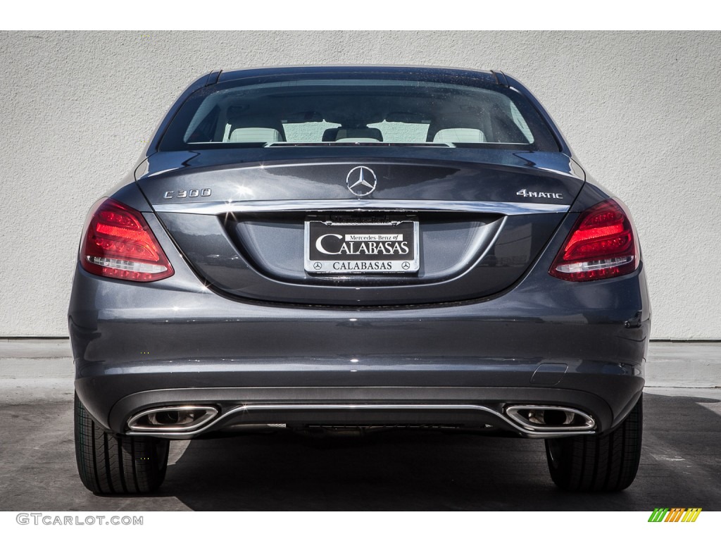 2015 C 300 4Matic - Steel Grey Metallic / Grey/Black photo #3