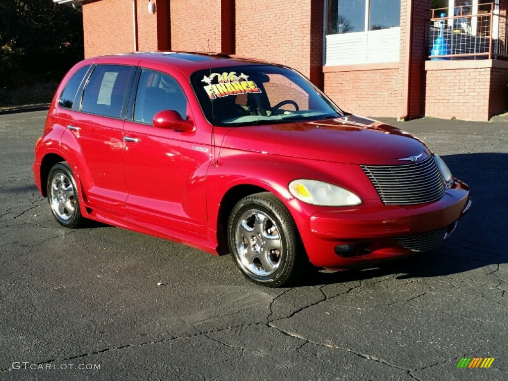 2001 PT Cruiser Limited - Inferno Red Pearl / Taupe/Pearl Beige photo #8