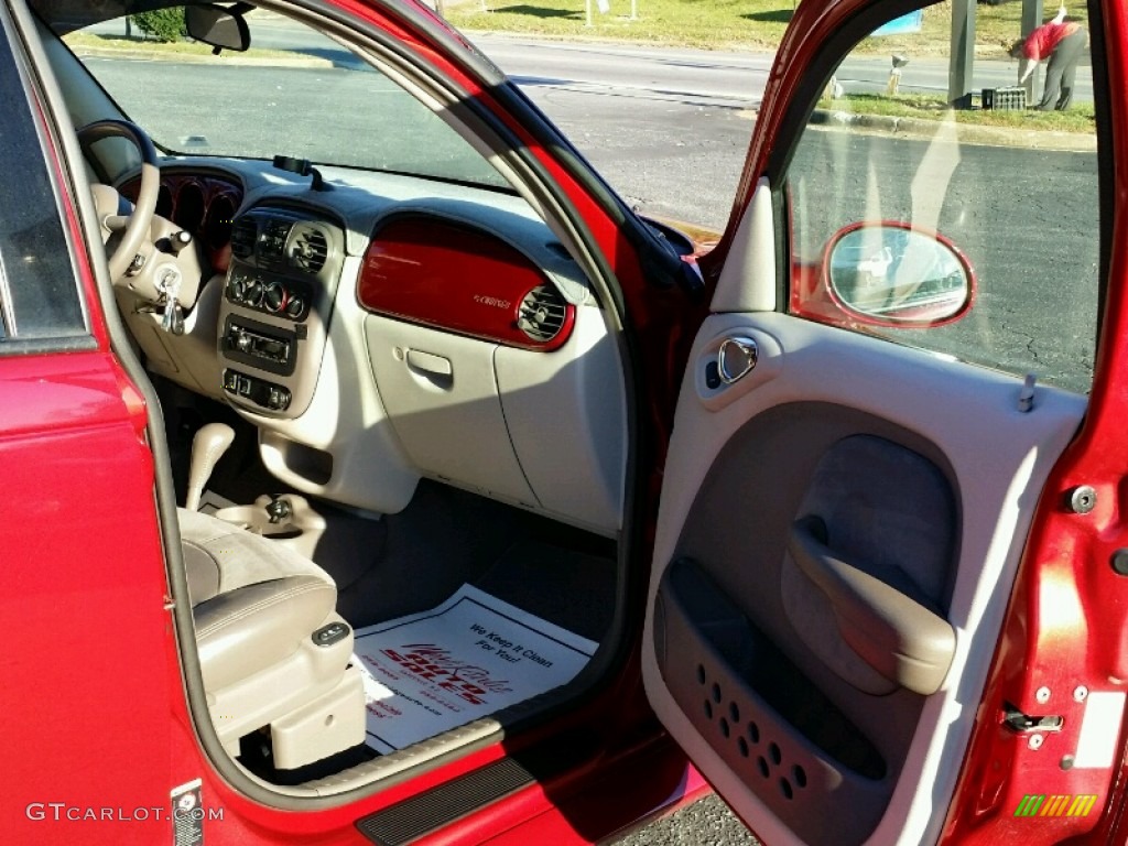 2001 PT Cruiser Limited - Inferno Red Pearl / Taupe/Pearl Beige photo #9