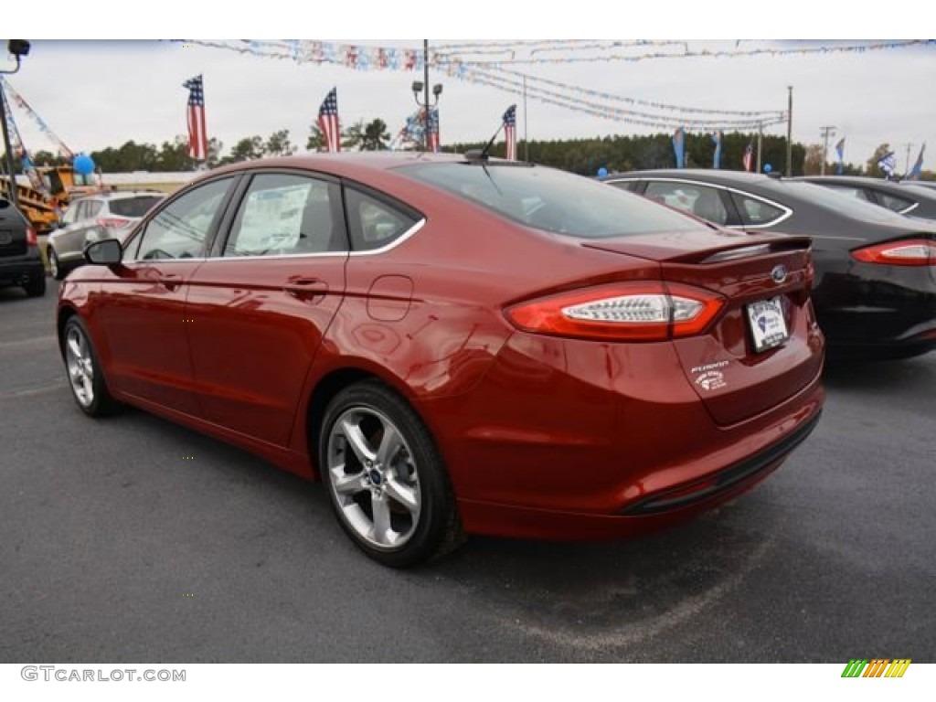2014 Fusion SE EcoBoost - Ruby Red / Charcoal Black photo #6