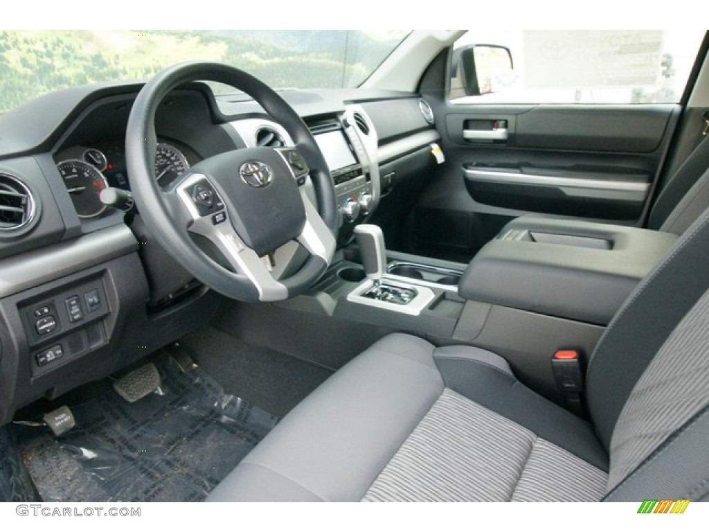 Black Interior 2015 Toyota Tundra SR5 Double Cab 4x4 Photo #99062610