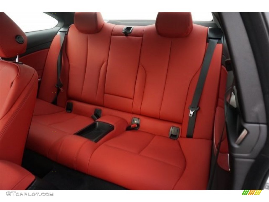 Coral Red/Black Highlight Interior 2015 BMW 4 Series 428i Coupe Photo #99063042