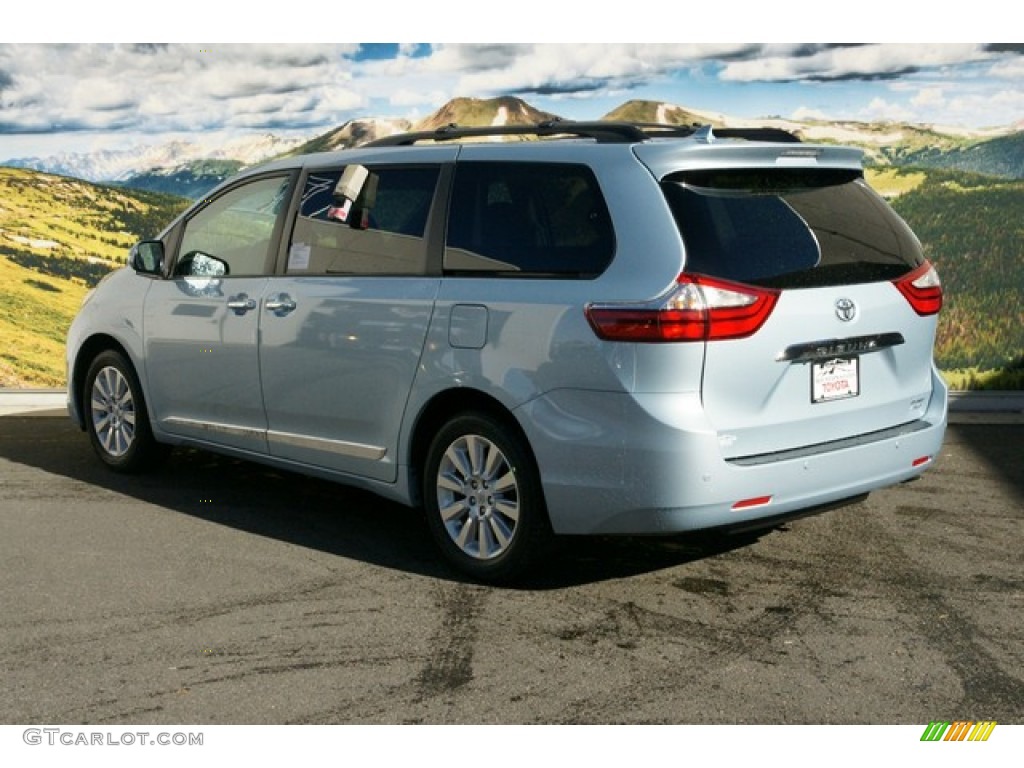 2015 Sienna Limited AWD - Sky Blue Pearl / Ash photo #3