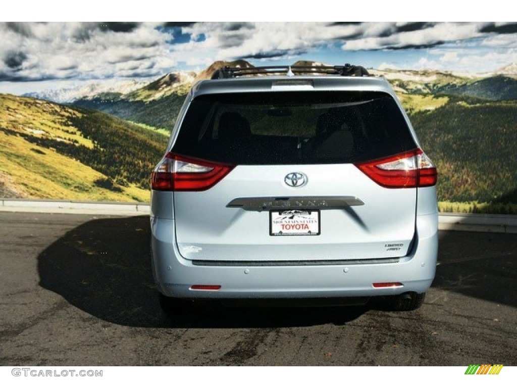 2015 Sienna Limited AWD - Sky Blue Pearl / Ash photo #4