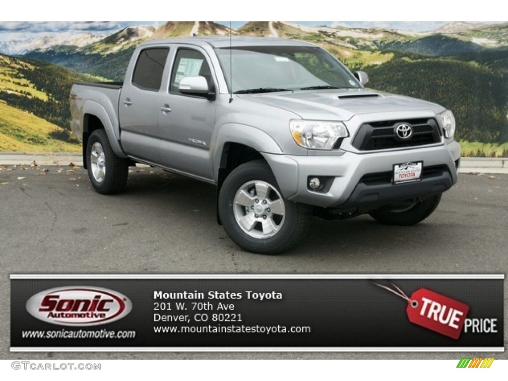 2015 Tacoma V6 Double Cab 4x4 - Silver Sky Metallic / Graphite photo #1