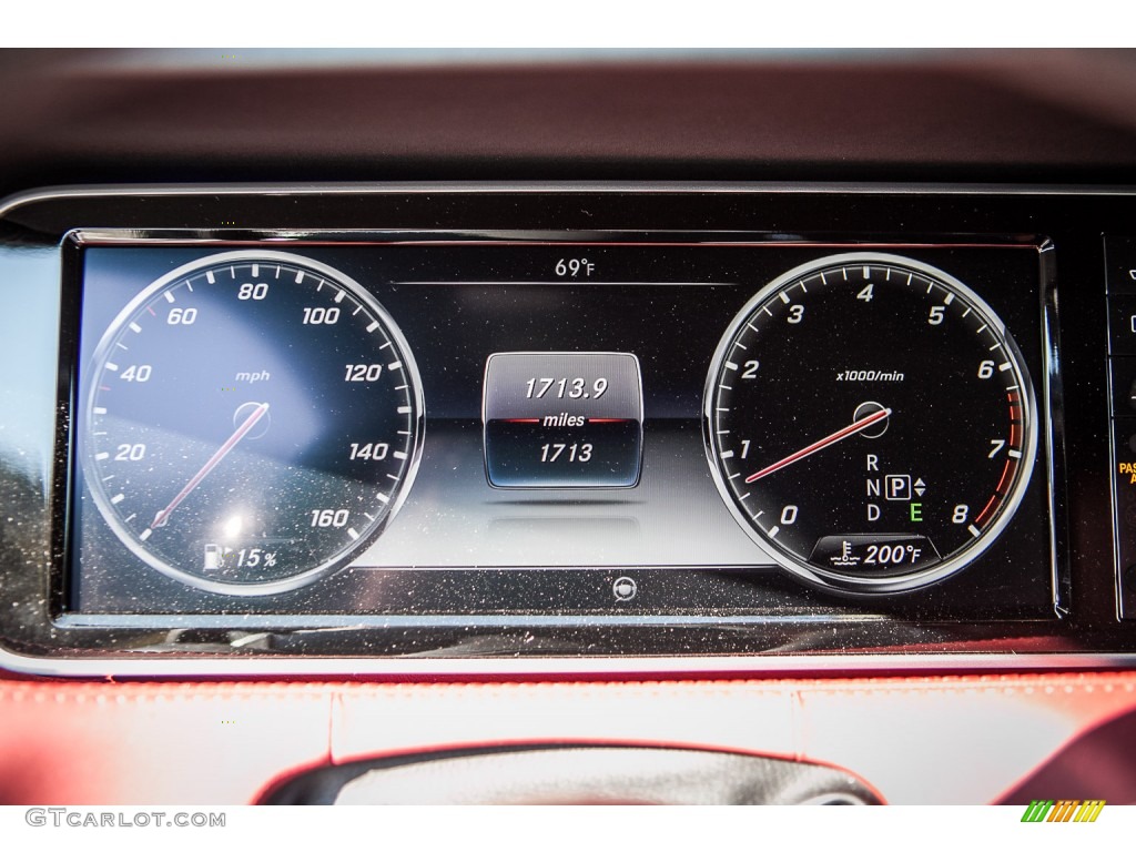 2015 Mercedes-Benz S 550 4Matic Coupe Gauges Photo #99064914