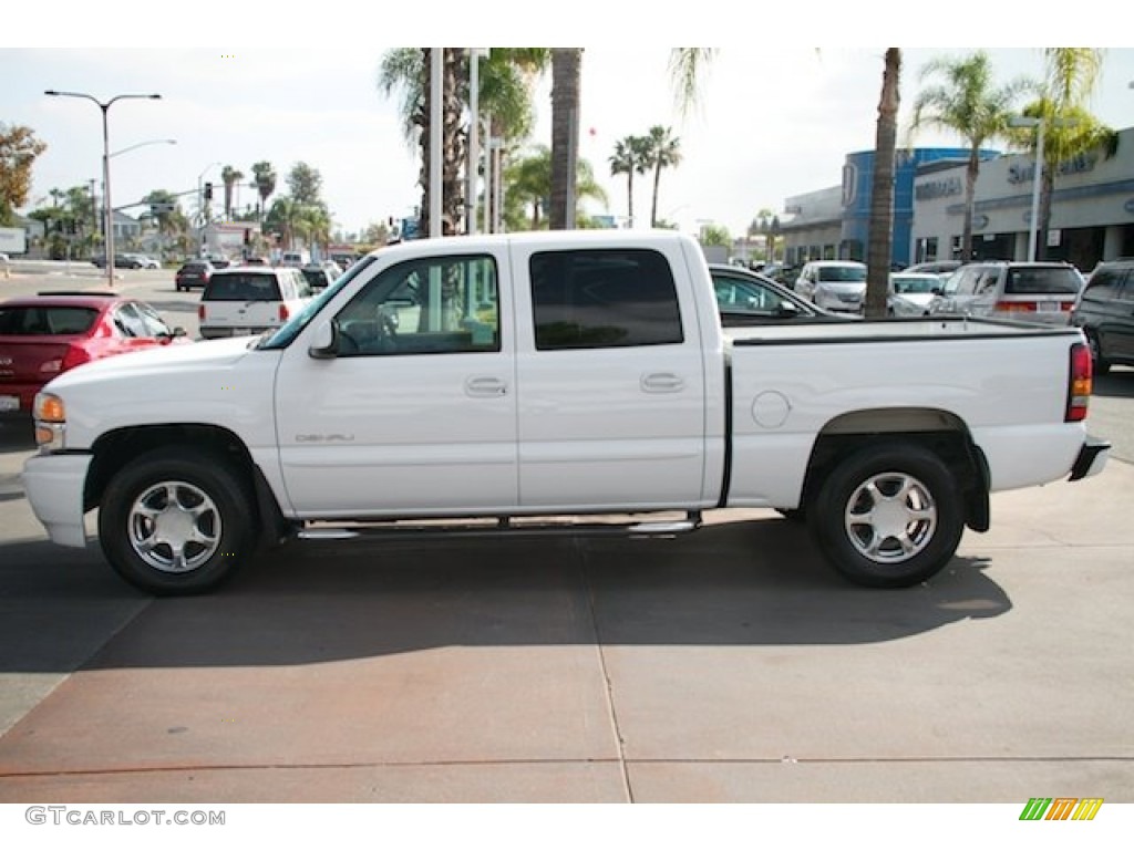 2005 Sierra 1500 Denali Crew Cab AWD - Summit White / Sandstone photo #8