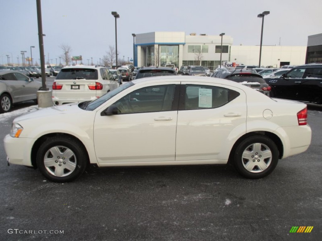 2008 Avenger SE - Stone White / Dark Khaki/Light Graystone photo #3