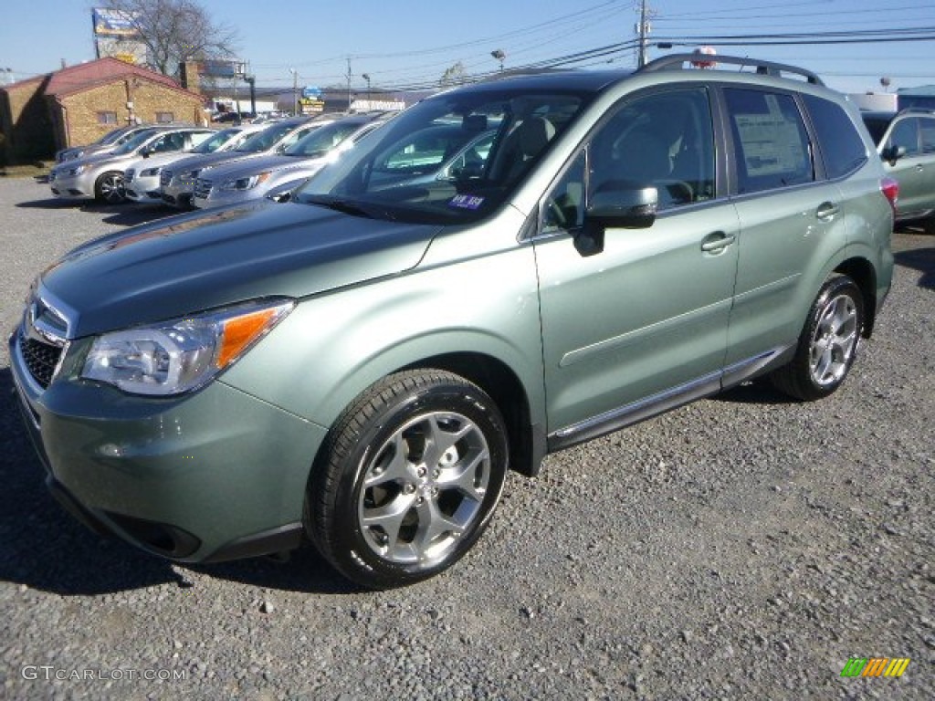 Jasmine Green Metallic 2015 Subaru Forester 2.5i Touring Exterior Photo #99067248