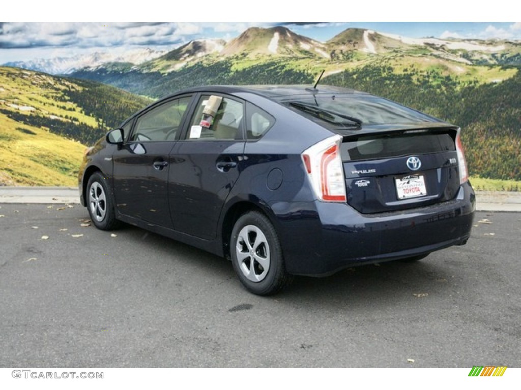 2015 Prius Four Hybrid - Nautical Blue Metallic / Bisque photo #3
