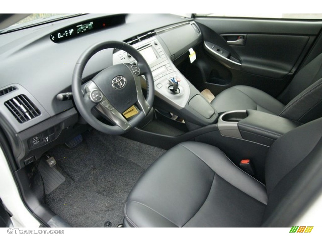 Black Interior 2015 Toyota Prius Persona Series Hybrid Photo #99067500