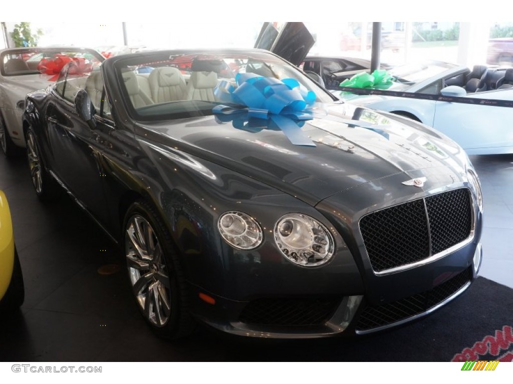 2013 Continental GTC V8  - Dark Gray Satin / Porpoise photo #6