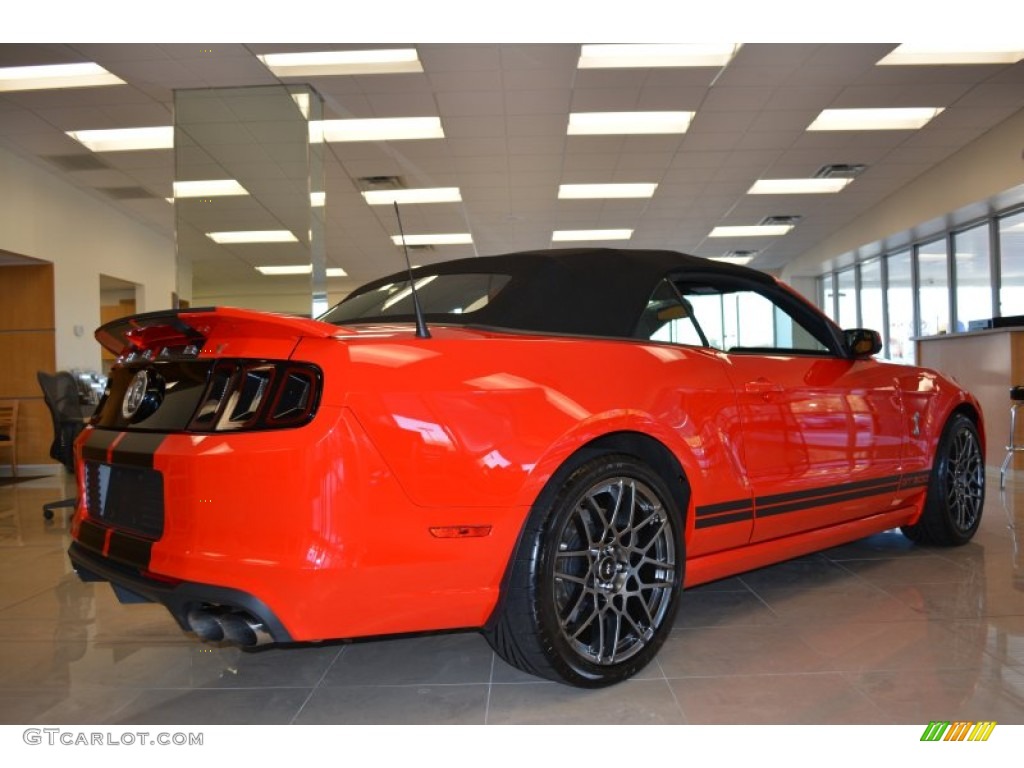 2013 Mustang Shelby GT500 SVT Performance Package Convertible - Race Red / Shelby Charcoal Black/Black Accent photo #3