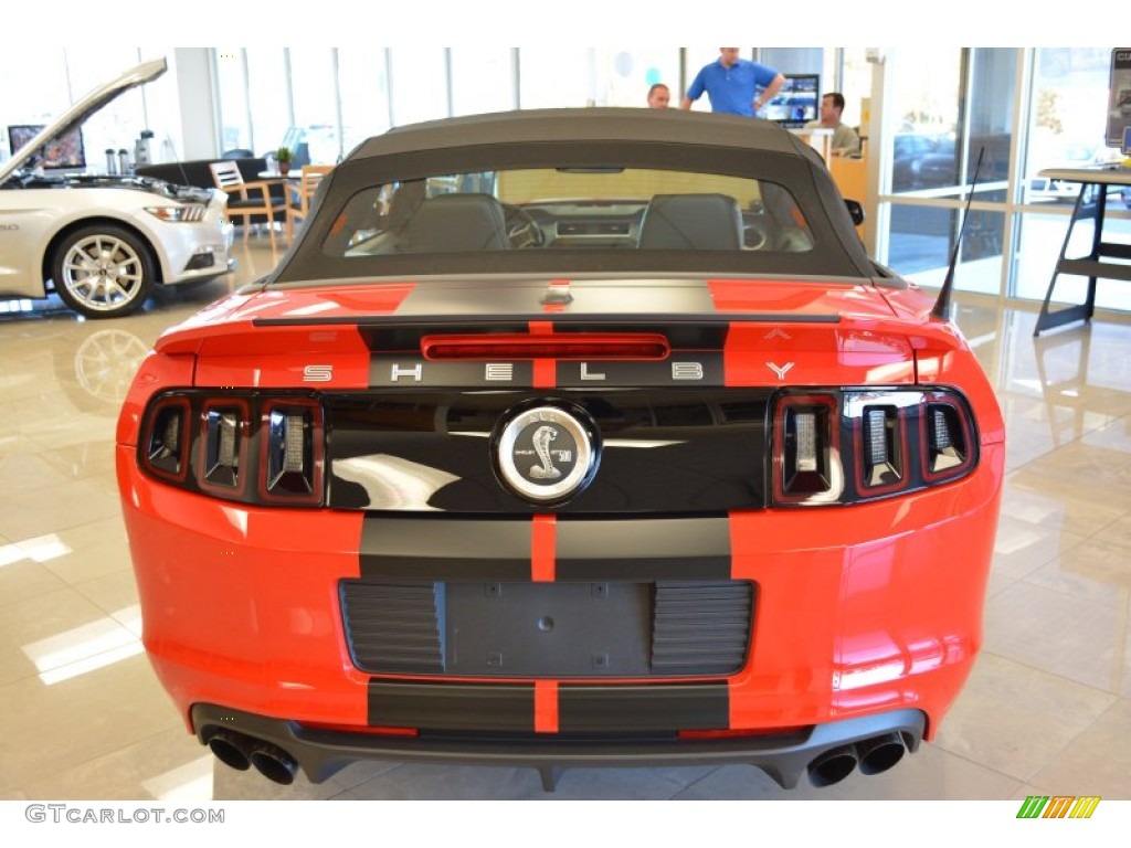 2013 Mustang Shelby GT500 SVT Performance Package Convertible - Race Red / Shelby Charcoal Black/Black Accent photo #5