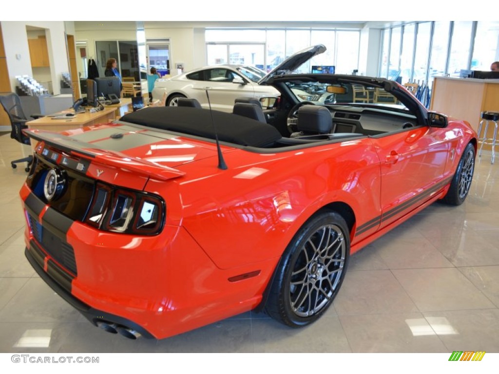 2013 Mustang Shelby GT500 SVT Performance Package Convertible - Race Red / Shelby Charcoal Black/Black Accent photo #12
