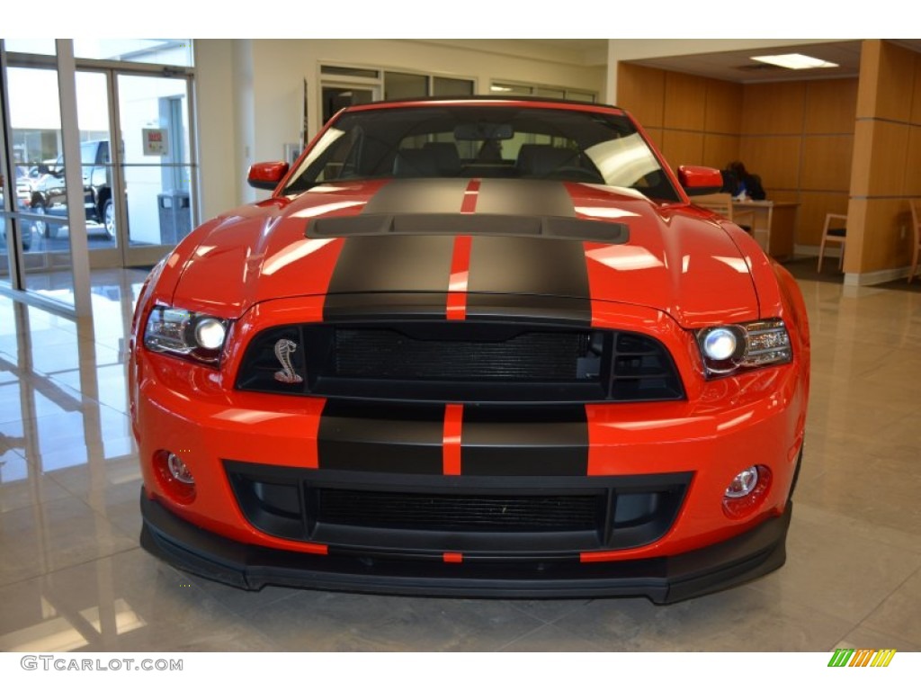 2013 Mustang Shelby GT500 SVT Performance Package Convertible - Race Red / Shelby Charcoal Black/Black Accent photo #31