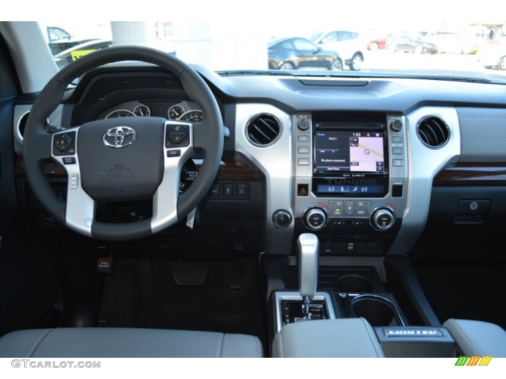 2015 Toyota Tundra Limited CrewMax 4x4 Black Dashboard Photo #99068691