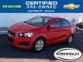 2013 Victory Red Chevrolet Sonic LS Sedan  photo #1