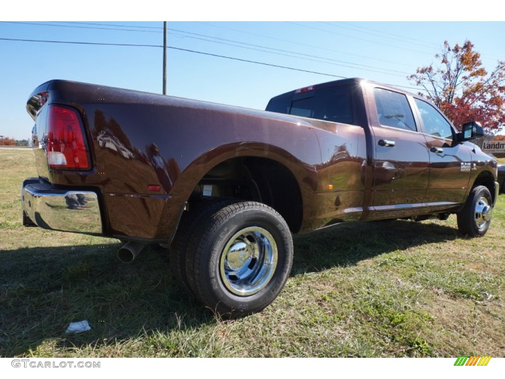 2015 3500 Big Horn Crew Cab 4x4 Dual Rear Wheel - Western Brown / Canyon Brown/Light Frost Beige photo #3