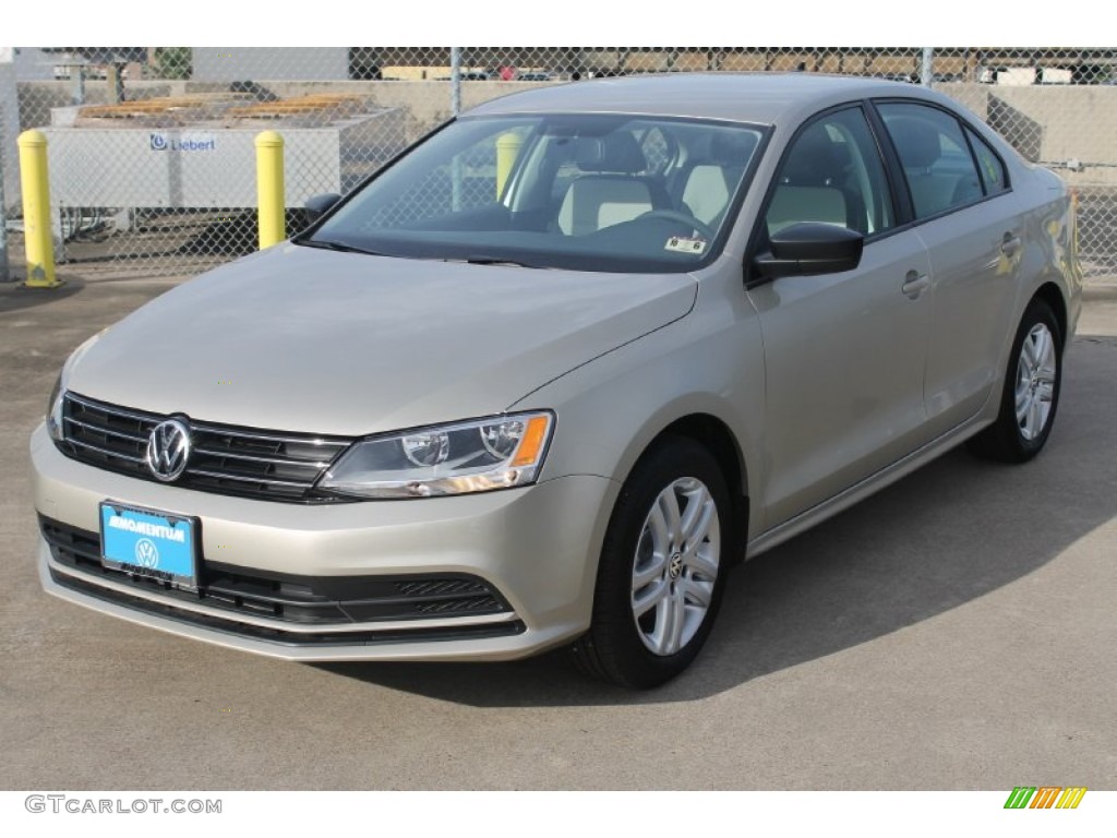 2015 Jetta S Sedan - Moonrock Silver Metallic / Ceramique/Titan Black photo #3