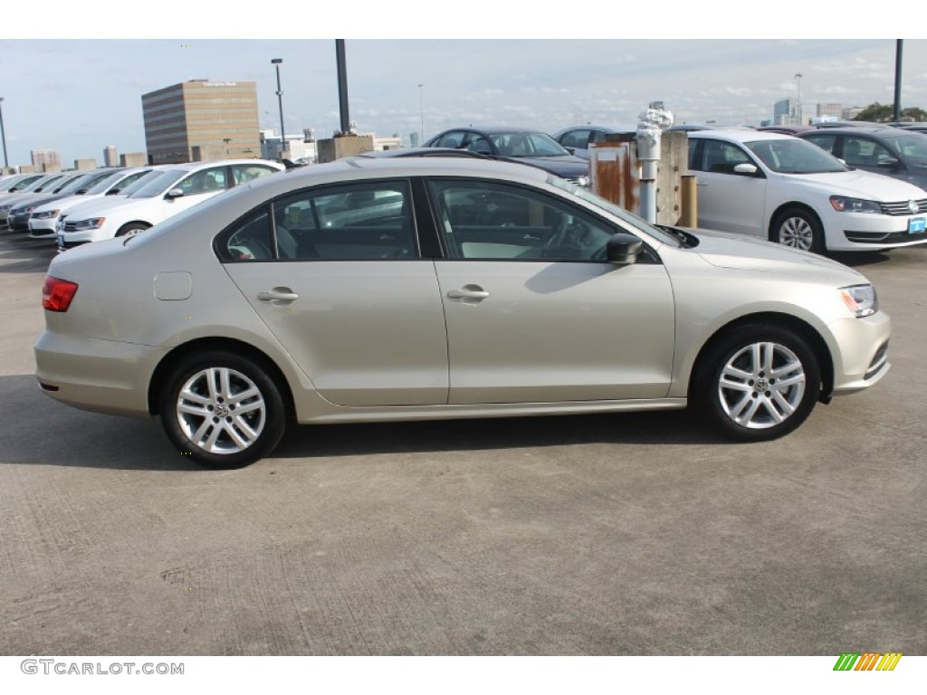 2015 Jetta S Sedan - Moonrock Silver Metallic / Ceramique/Titan Black photo #9