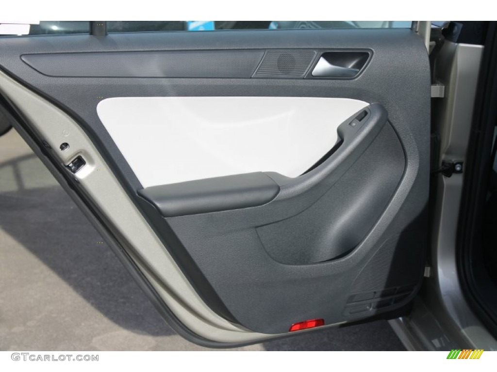 2015 Volkswagen Jetta S Sedan Ceramique/Titan Black Door Panel Photo #99070005