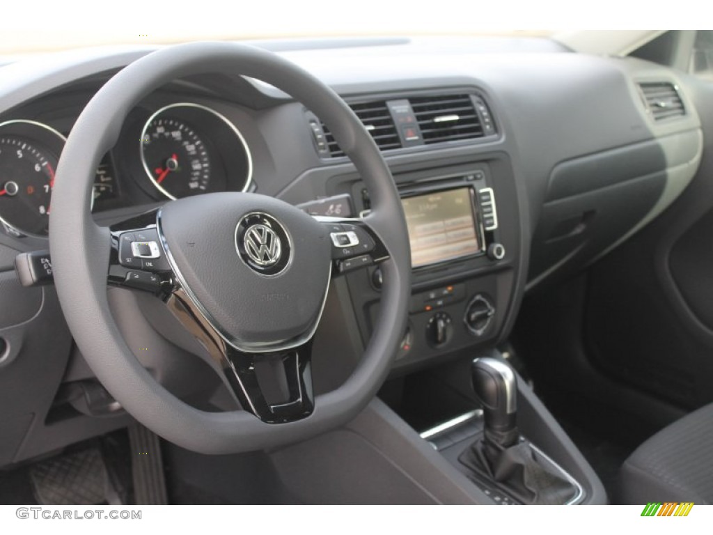 2015 Volkswagen Jetta S Sedan Titan Black Dashboard Photo #99070200