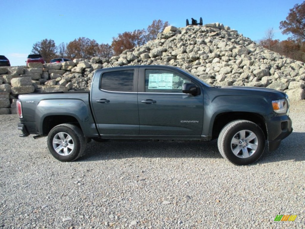 Cyber Gray Metallic 2015 GMC Canyon SLE Crew Cab 4x4 Exterior Photo #99071721