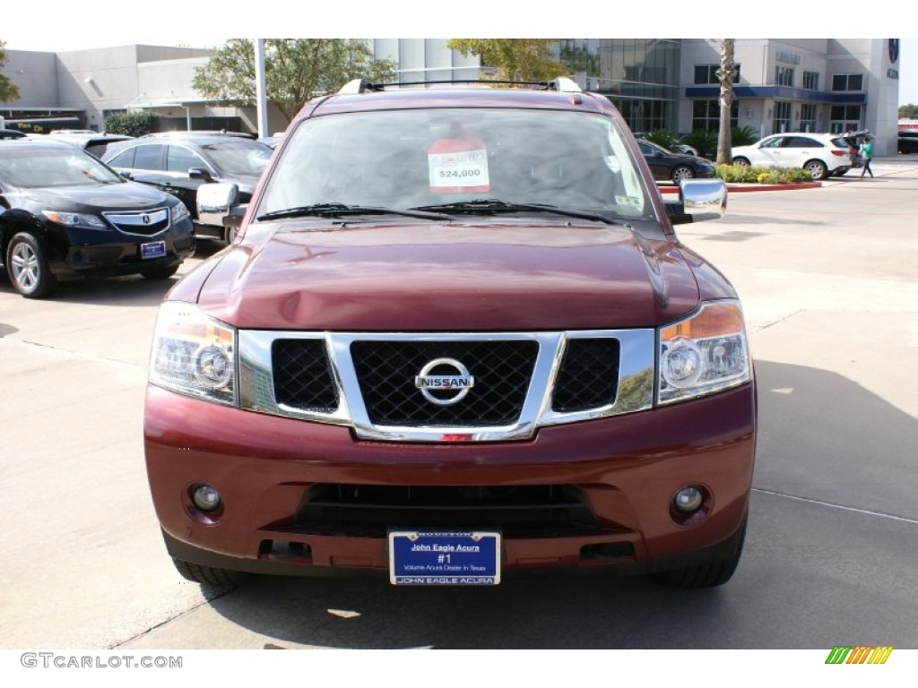 2010 Armada Titanium - Tuscan Sun Red Pearl / Charcoal photo #4